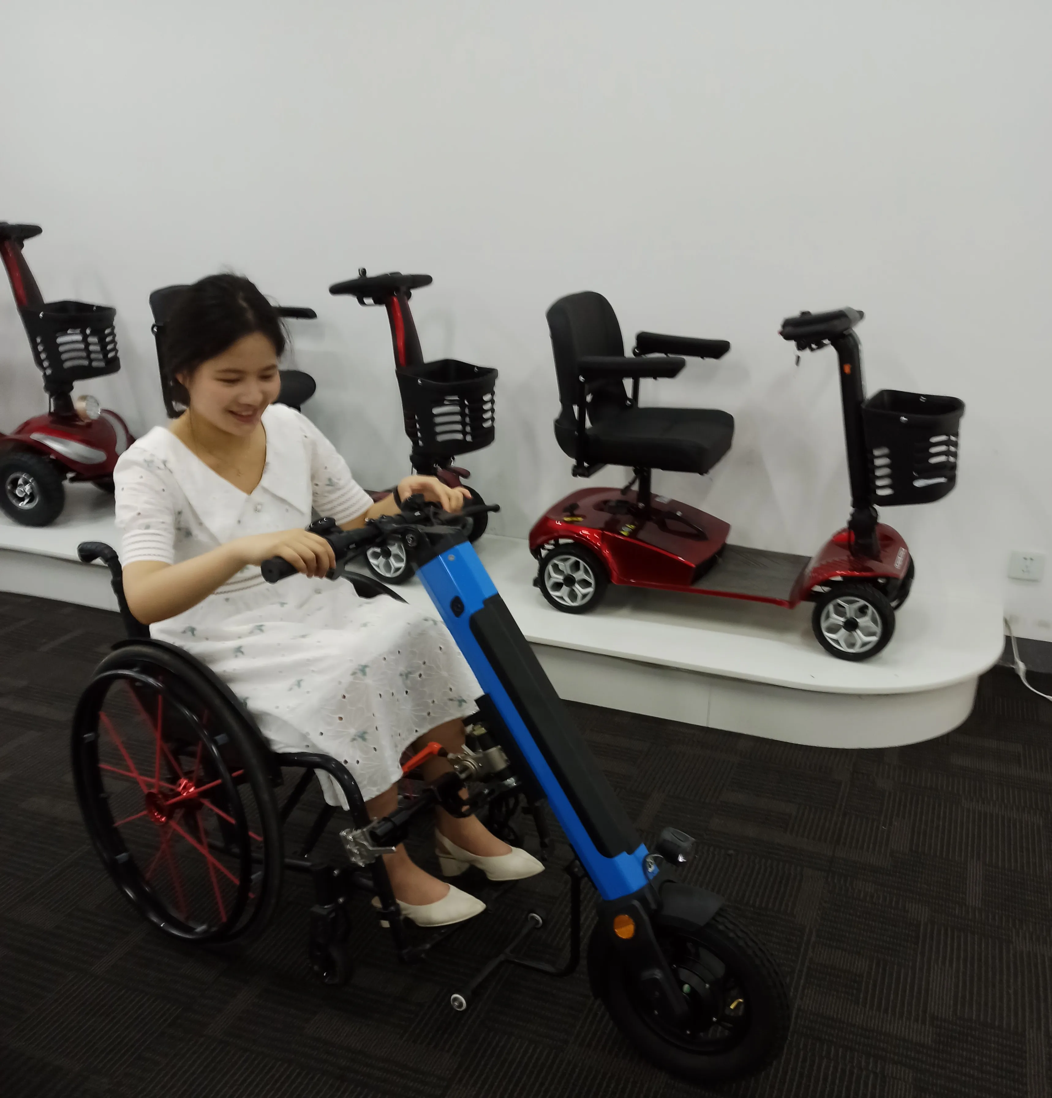 Mijo Mojo Wheelchair Electric Bike Attachment Wheelchair Off Road Front Wheel Ewheelchair