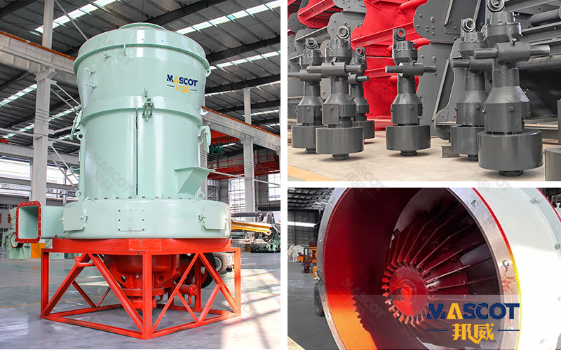 MTW trapezium grinding mill grinding roller and ring with contour design for gypsum powder grinding