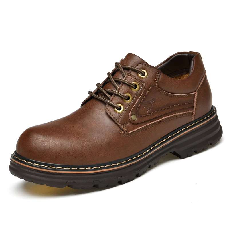 New Arrival Waterproof Oxfords Genuine Leather Handmade Martin Business Office Shoes
