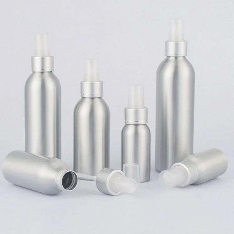 custom 50ml 80ml 100ml 200ml 500 ml aerosol room cosmetic perfume mini hair oil sprayer bottles aluminum spray bottle with pump