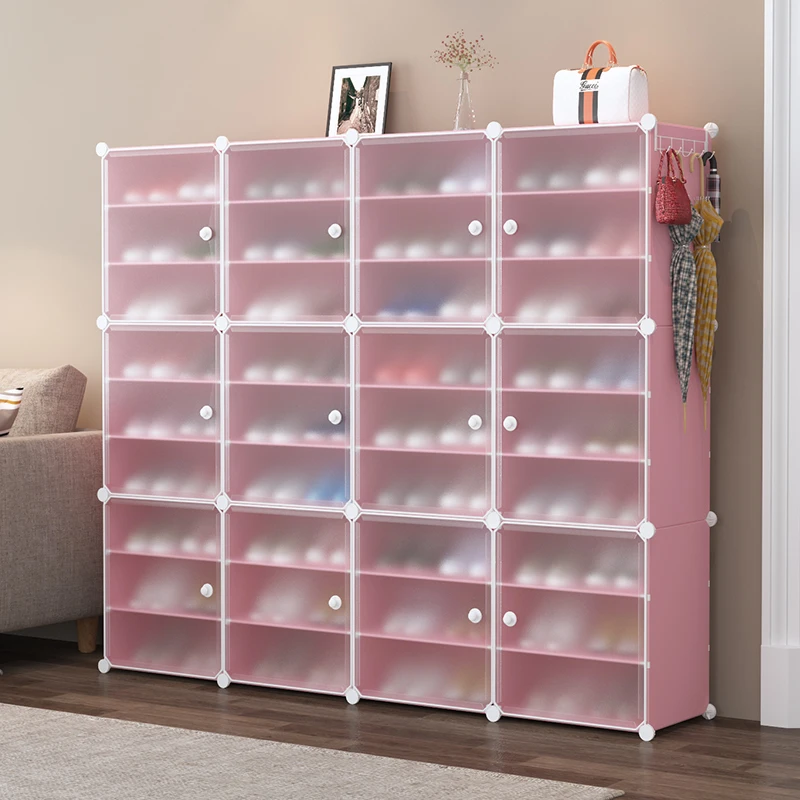 Big Size White 72 Pair Shoe Rack Modern Storage Solution