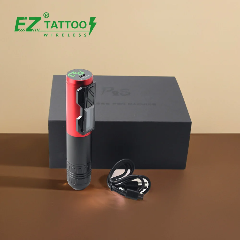 EZタトゥーP2S 3.5mmストロークレッドマシンワイヤレスペン