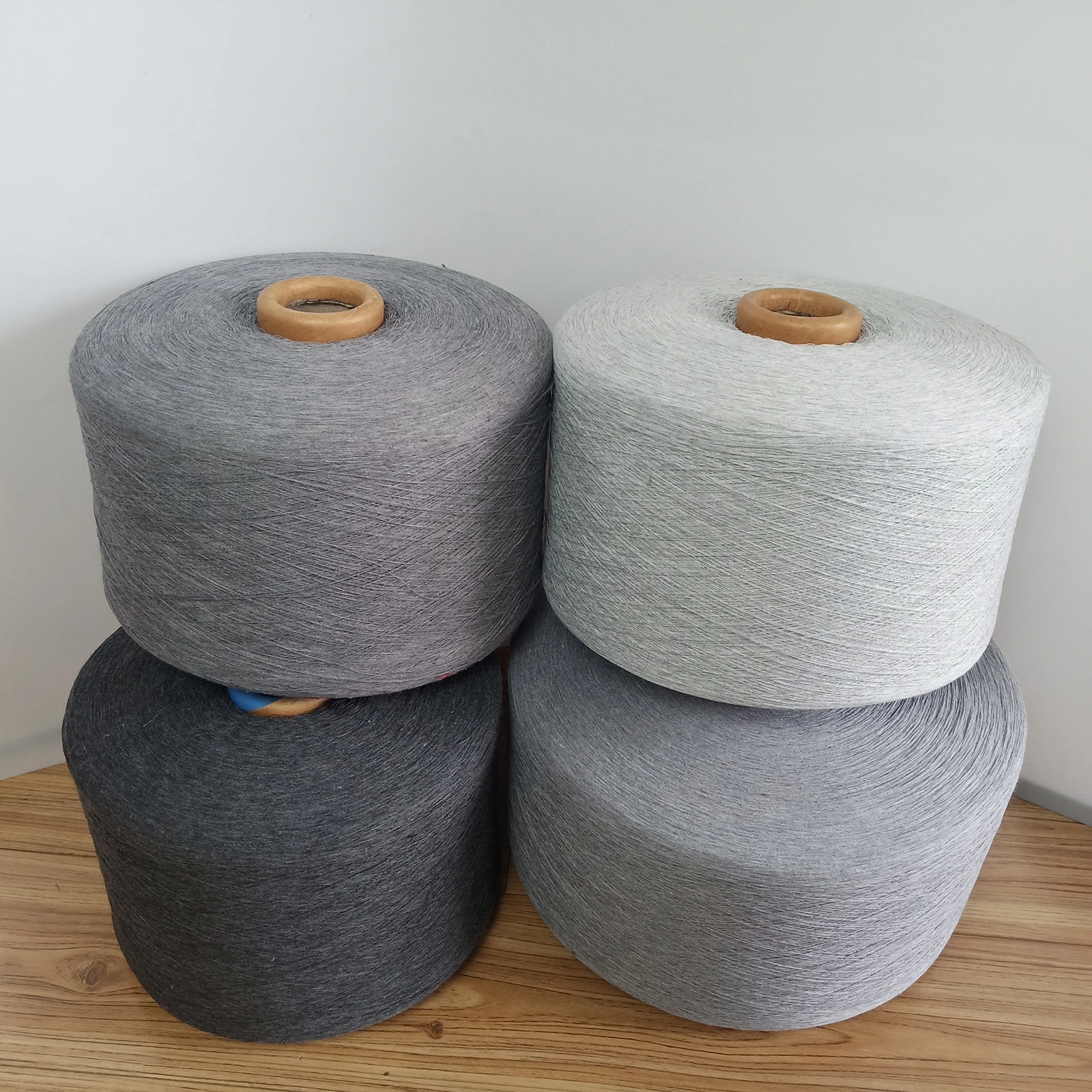 Factory Recycled Polyester Weaving Yarn 12s 14s 16s 18s 24s 34s 36s ...