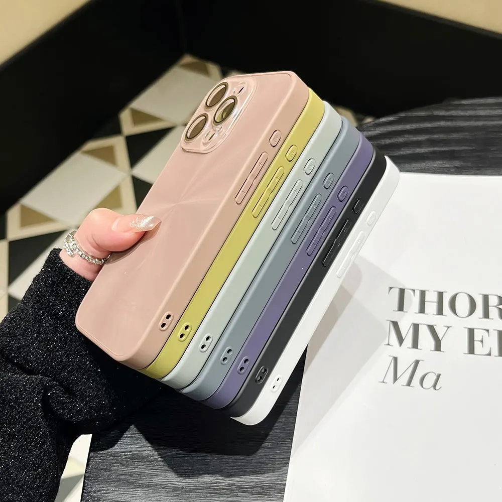 Cd Pattern Effect Phone Case For Iphone 15 14 13 12 11 Xr Xs Max Pro Plus Tpu Cases Simple Luxury Anti Drop Sjk428 Laudtec details