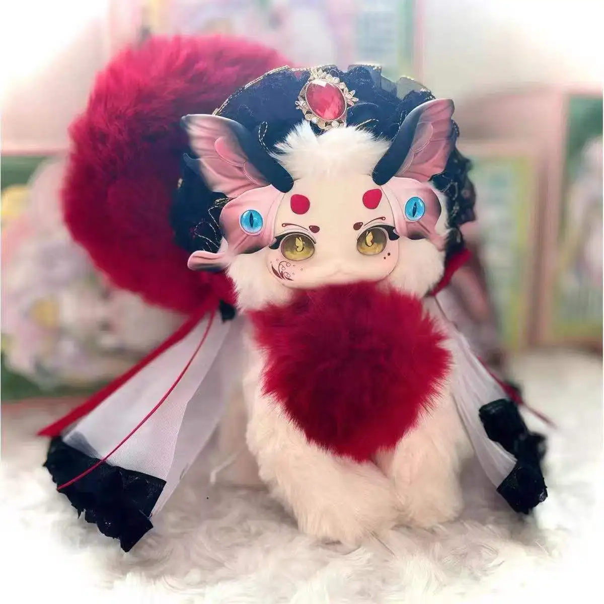 Tutulong V5系列盲盒猫龙黑暗森林系列盲盒奇幻生物乙烯基毛绒动漫公仔 