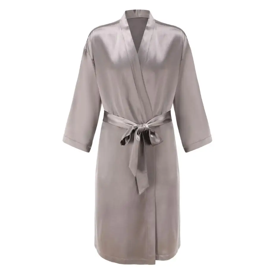 Wholesale Summer Robe Mens and Women Unisex Pajamas Men Night Robe Acetic Acid Sleepwear Loungewear Hotel Bathrobe