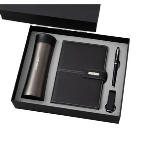 All-in-One Elegant Business Gift Set Notebook Umbrella Pen Keychain-Sewing Binding in an Alluring Corporate Gift Box