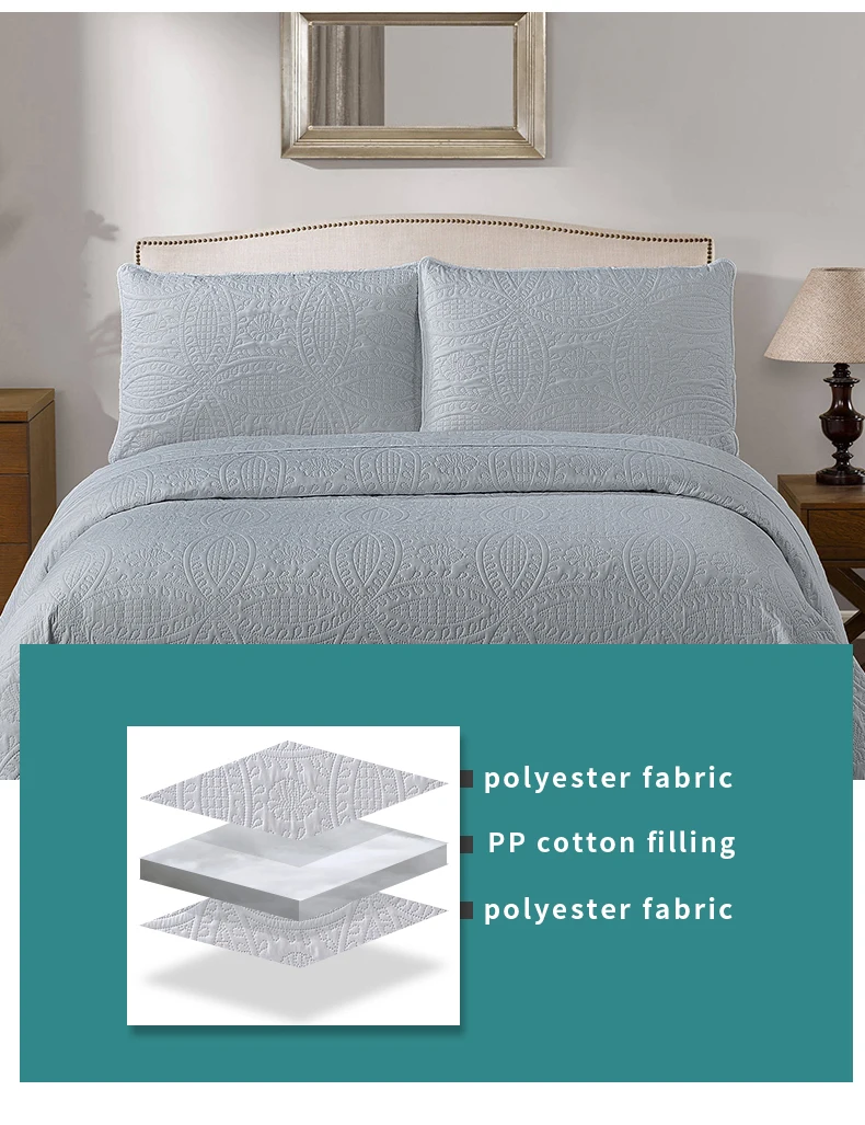 Factory Direct Sales Bedroom Bedding Wholesale Quilt Cover Bedspread