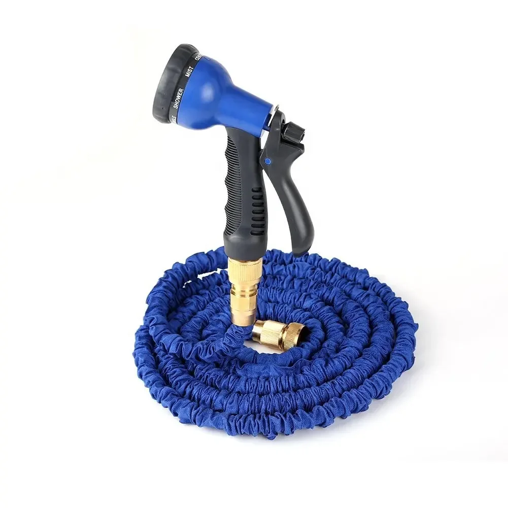 Магический расширяемый садовый шланг EVA/PU, садовый шланг с распылителем, шланг для очистки автомобиля