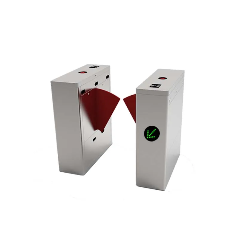 Portable Flap Turnstile With Ticket System Flap Barrier Gate Use for Office Building Entrance