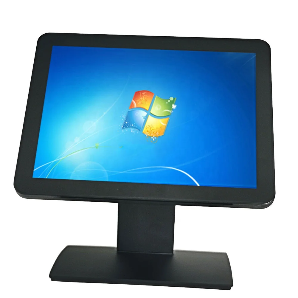 Factory Price 15''   Touch  Point of Sale Machine  Pos System Dual Screen All in One  W7