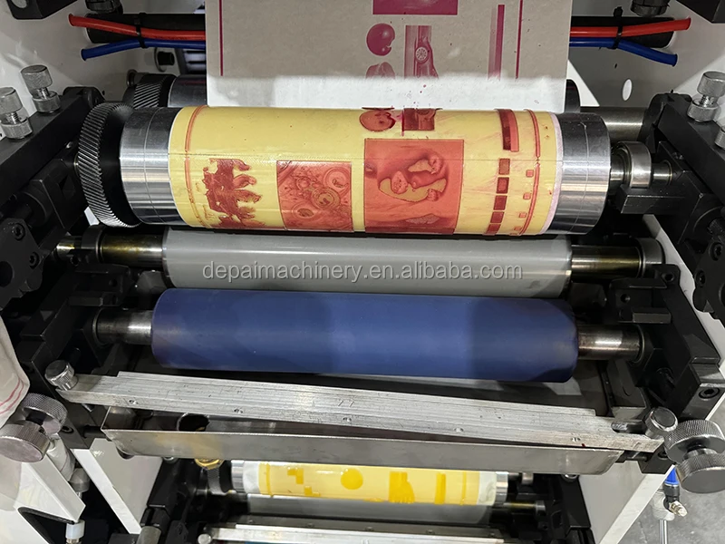 High Speed Roll 4 Color Label Flexo Printing Machine