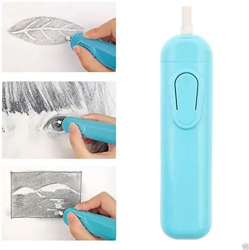 Battery Operated Eraser Sketching  Automatic Rotation Electric Eraser for Kids Students Teachers