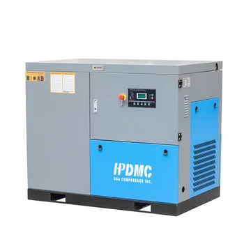 HPDMC 30 HP Rotary Screw Air Compressor 125 CFM 125 PSI / 208-230V/ 60HZ /3 Phase Built-in Oil Separator Skid