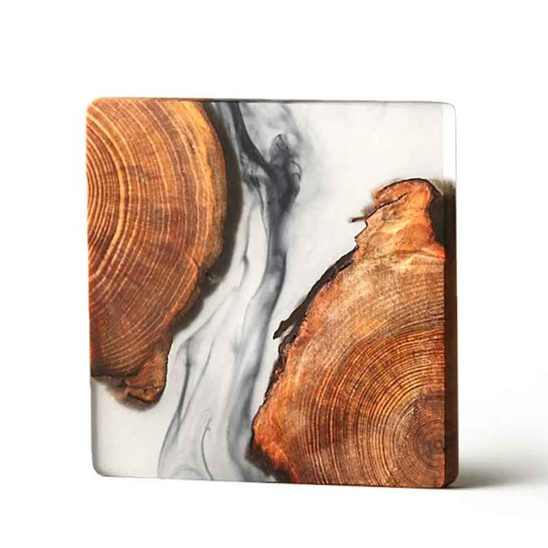 Best Selling Creative Resin Coasters Drink Cup Mats For Plates Tea