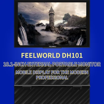 FEELWORLD DH101 Portable Monitor with Built-in Speaker, Packaging Customization, for Smartphone and Laptop, Factory Wholesale detail image