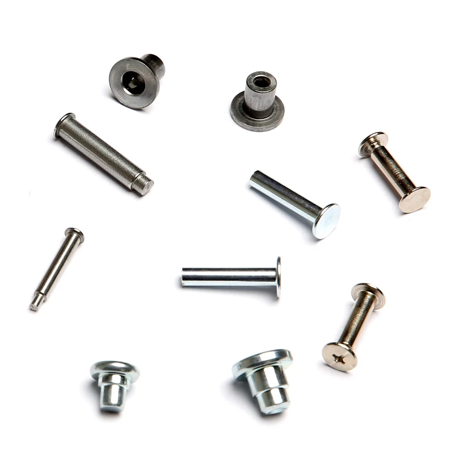 Factory No-standard Cold Formed Rivets & Pins Carbon Steel Zinc Plated Solid Shoulder Rivets Aluminum Shoulder Step Rivet