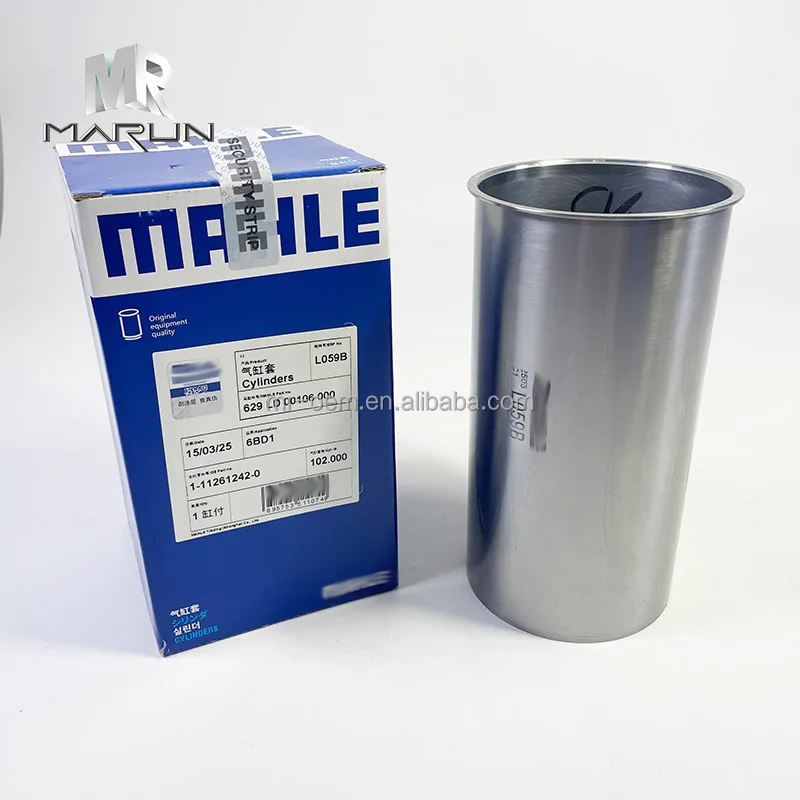 Original Diesel Engine 4BD1 6BD1 1-11261242-0  Cylinder Liner for Excavator Engine  Spare Parts 1-11261242-M