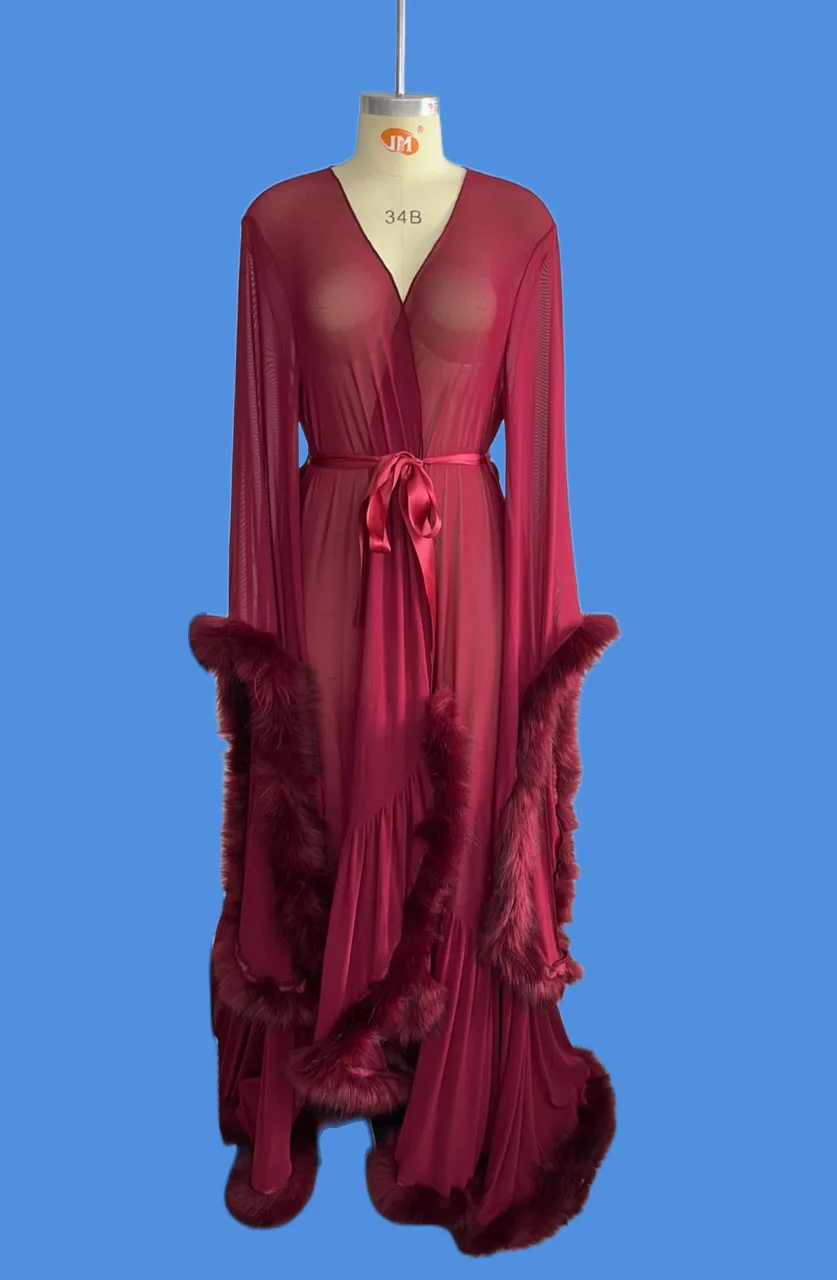 2023 New Sexy Custom Logo Valentine Ladies Luxury Red Lace Marten Hair