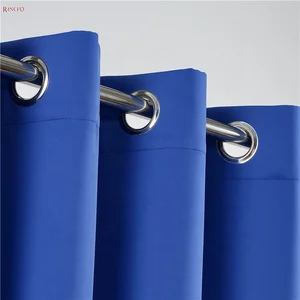 China Supplier Grommet Navy Blue Blackout Victorian Nightclub Curtains