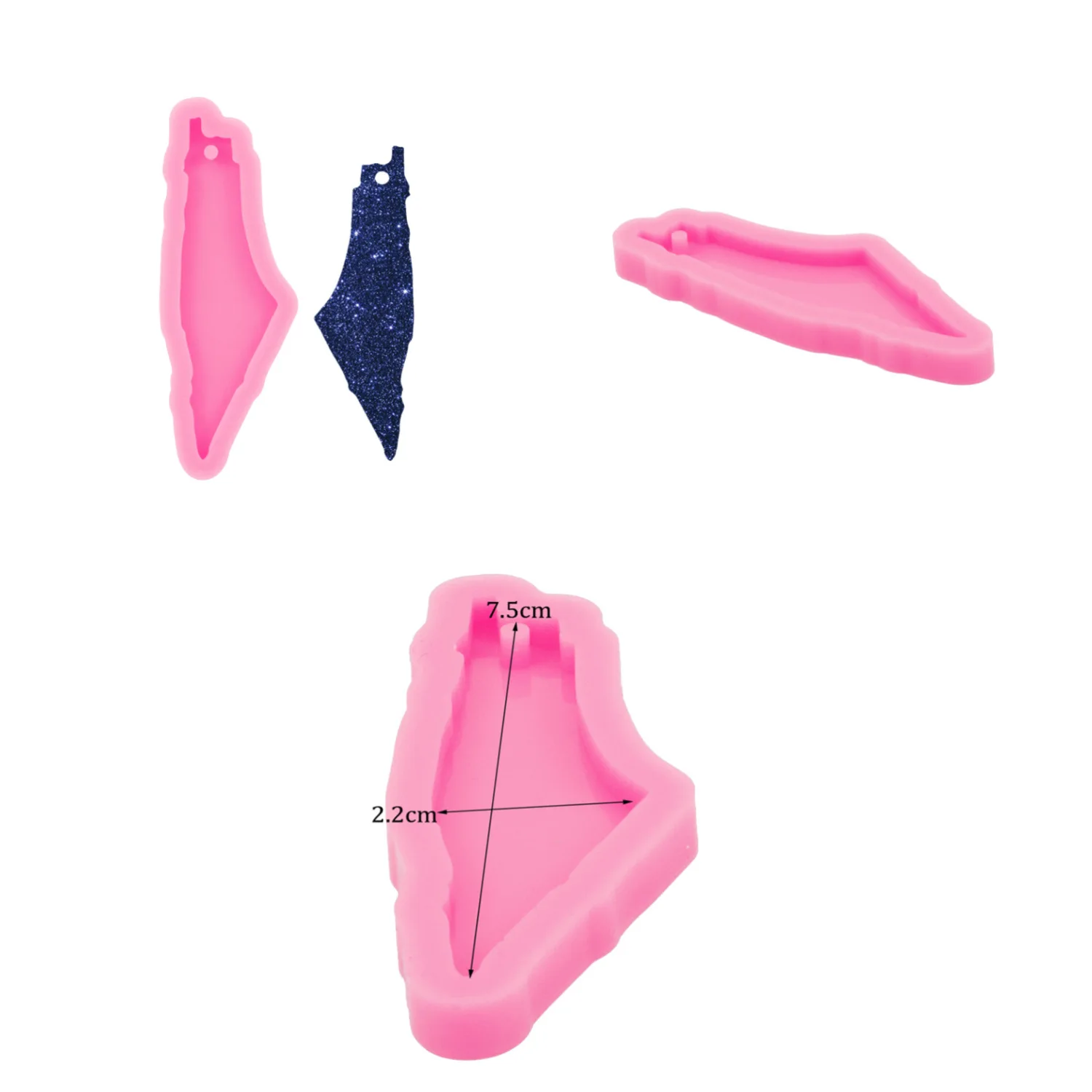 USA 50 State Map Resin Silicone Keychain Mould, Crafts with Epoxy Art Diy DIY Handmade Charms Mold, Mold Chocolate details