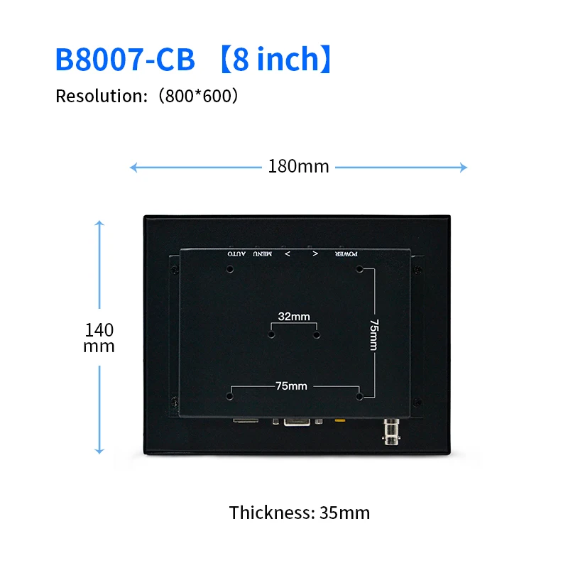 Custom Industrial IPS Touch Screen Monitors 10-23 Inch Capacitive Touchscreen LCD Display with Built-in Speaker for Desktop