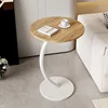 Fond rond blanc, aspect bois.