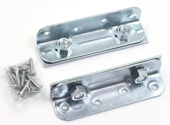 Galvanized Single Steel Flat Angle Bracket Metal Bed Rail Frame Bracket Fastener Functional Furniture Hardware Furniture Hook