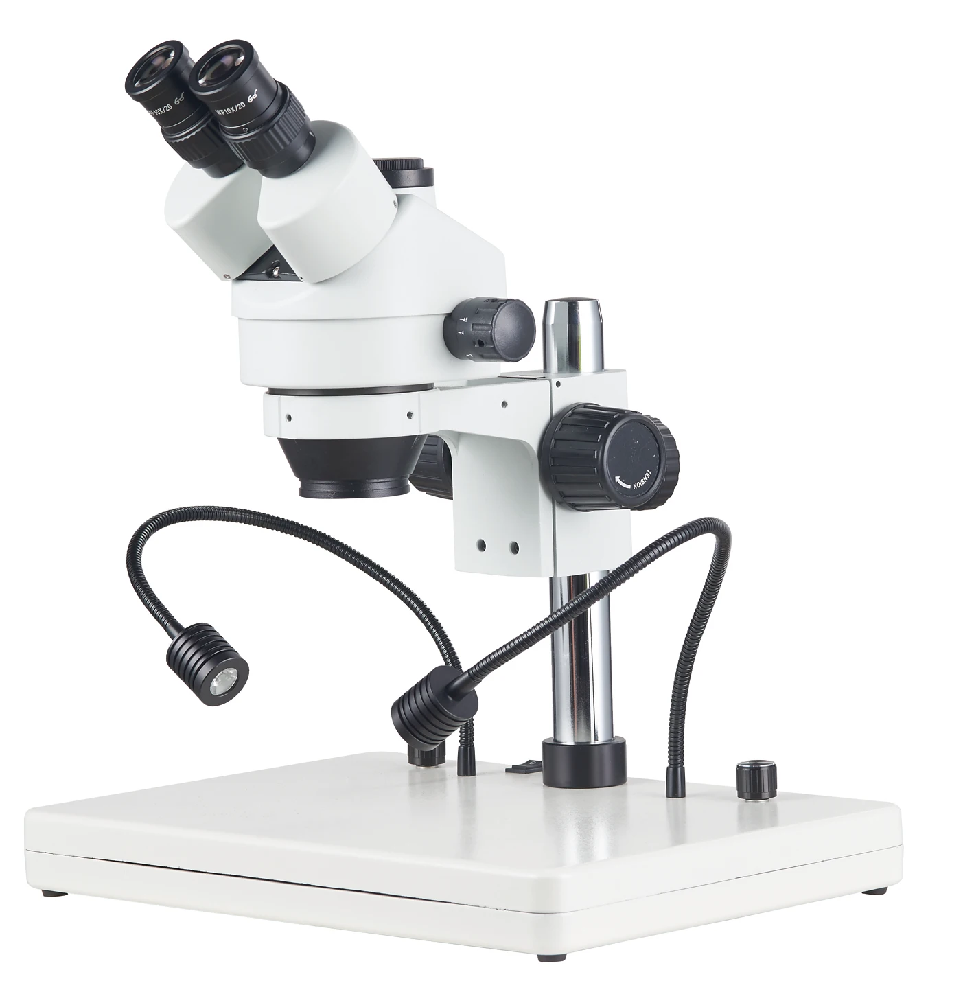 Szm45tb3ls Trinocular Stereo Zoom Microscope W/dual Gooseneck Lights