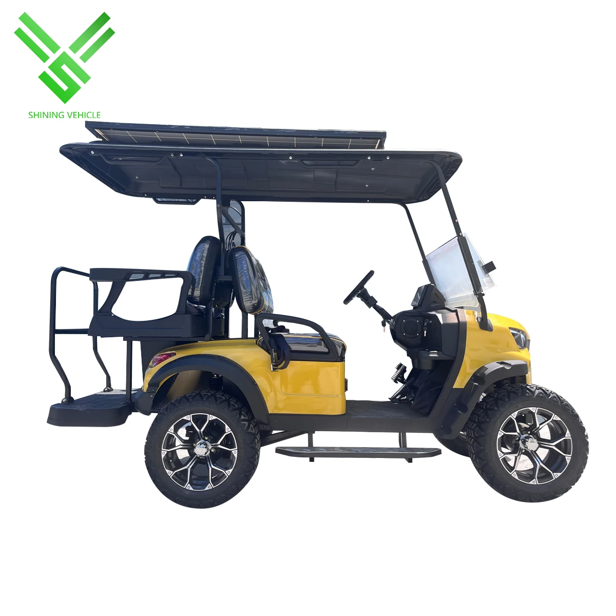 Shininglsv EEC and CE Approved 4 Seat Electric Golf Cart Shining China Made Battery Powered Buggy with 5kw Motor