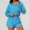 Veste + short bleu