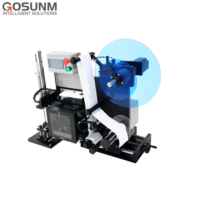 Corner Wrap Label Applicator with Printing Function Print and Apply Labeling Systems