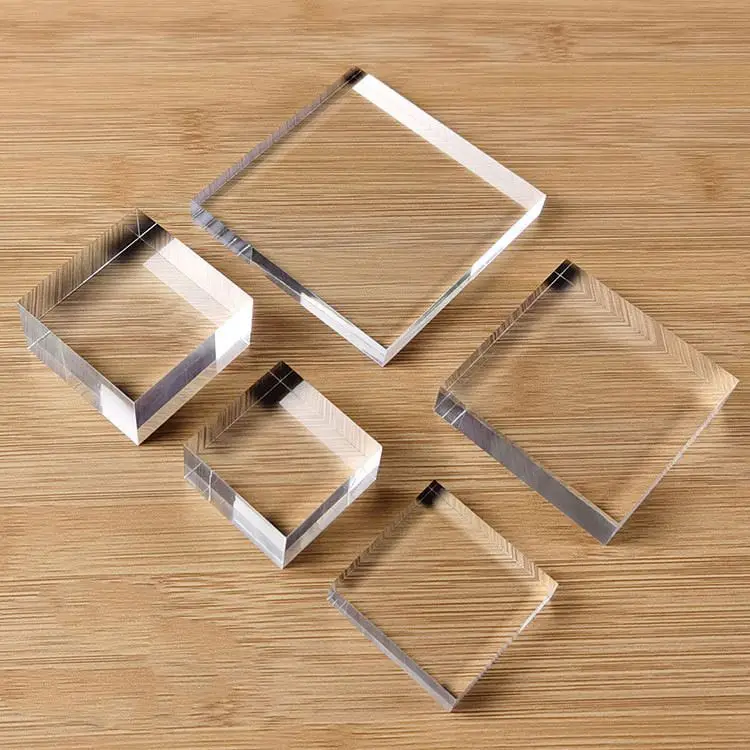 Spring Sign clear Solid Acrylic Block Sublimation Acrylic Photo Block