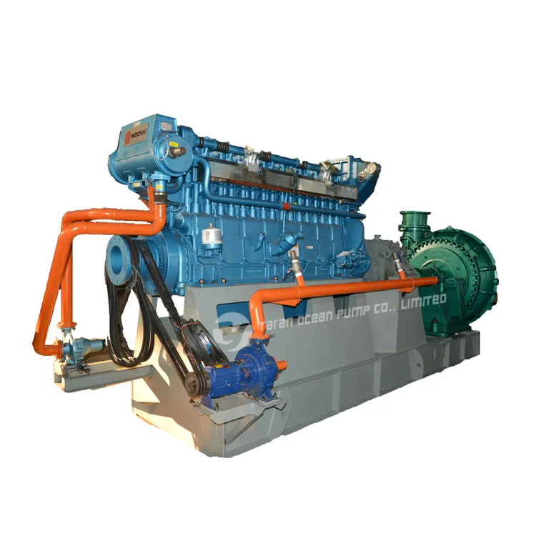 Pond Cleaning Small Machine Sand Transport Barge 4 6 8 10inch Sand Pump Soil Suction Pump