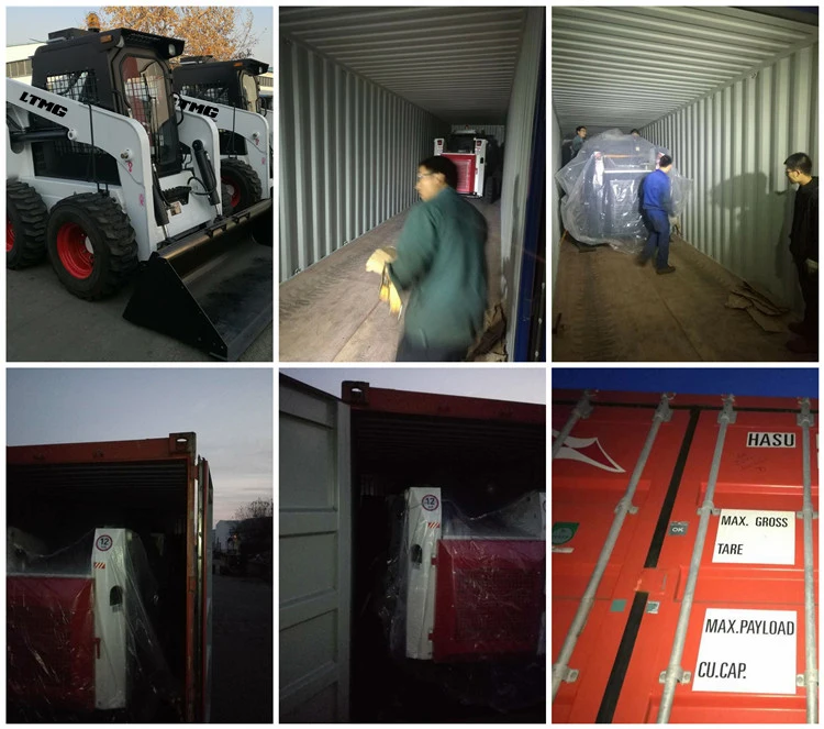 LTMG Crawler Skid Steer Loader diesel 45KW 55 KW 75HP 700KG 850KG  Mini Skid Steer Loader Carregador with Quick Hitch