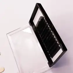 Горячая продажа супер черный эллипс плоские ресницы для наращивания плоские ресницы