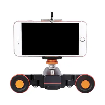 YELANGU Motorized Double Rail Track Mini Dolly Slider for DSLR Camera product image