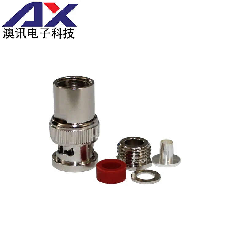 product factory supply bnc j5 coaxial connector all copper bnc male connector for 50 5 cable-3