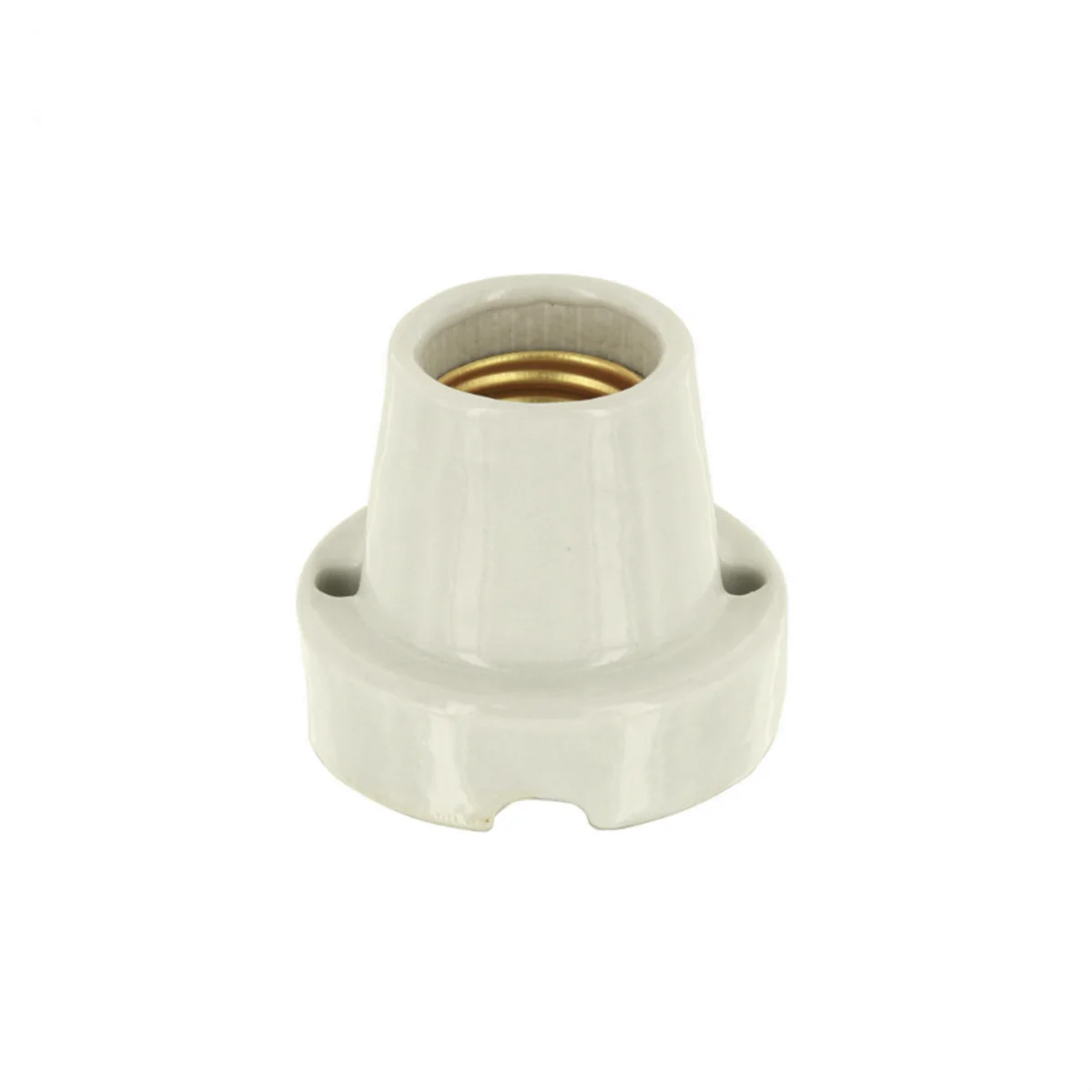 E27 Antique Gold Brass Bulb Holder Metal Aluminum E27 Lamp Holder Retro