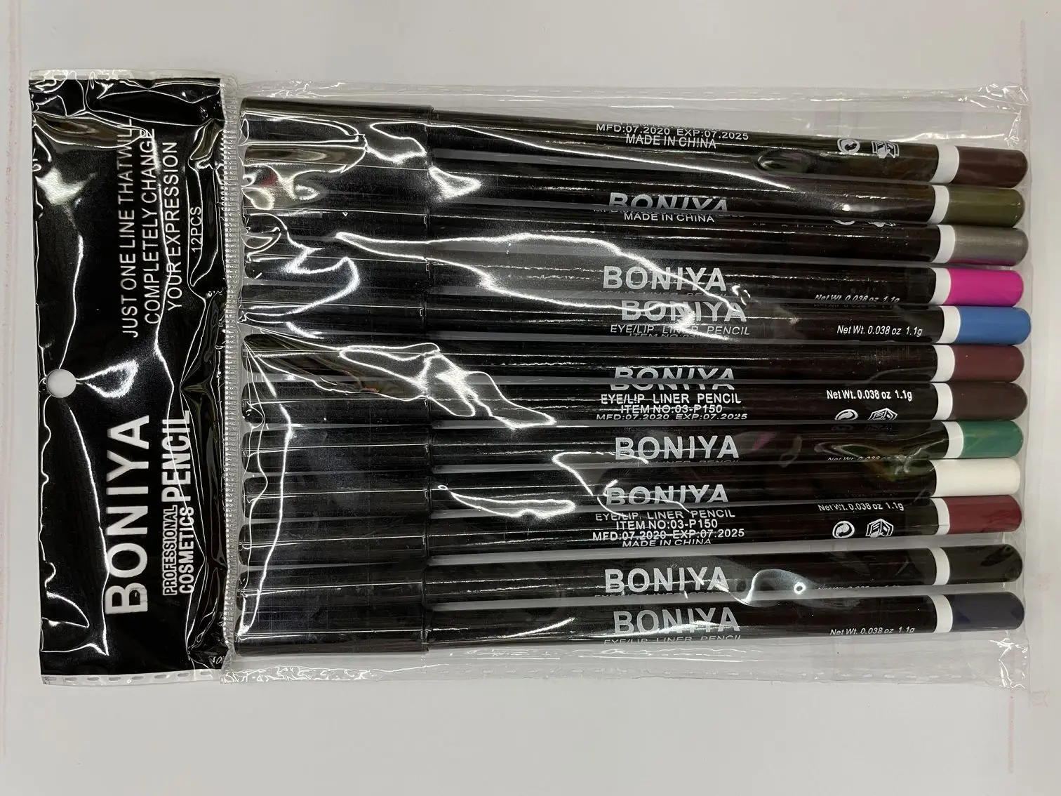 12 Colors/set Eyeliner Pencil Waterproof Eyebrow Pencil Eye Liner Lip