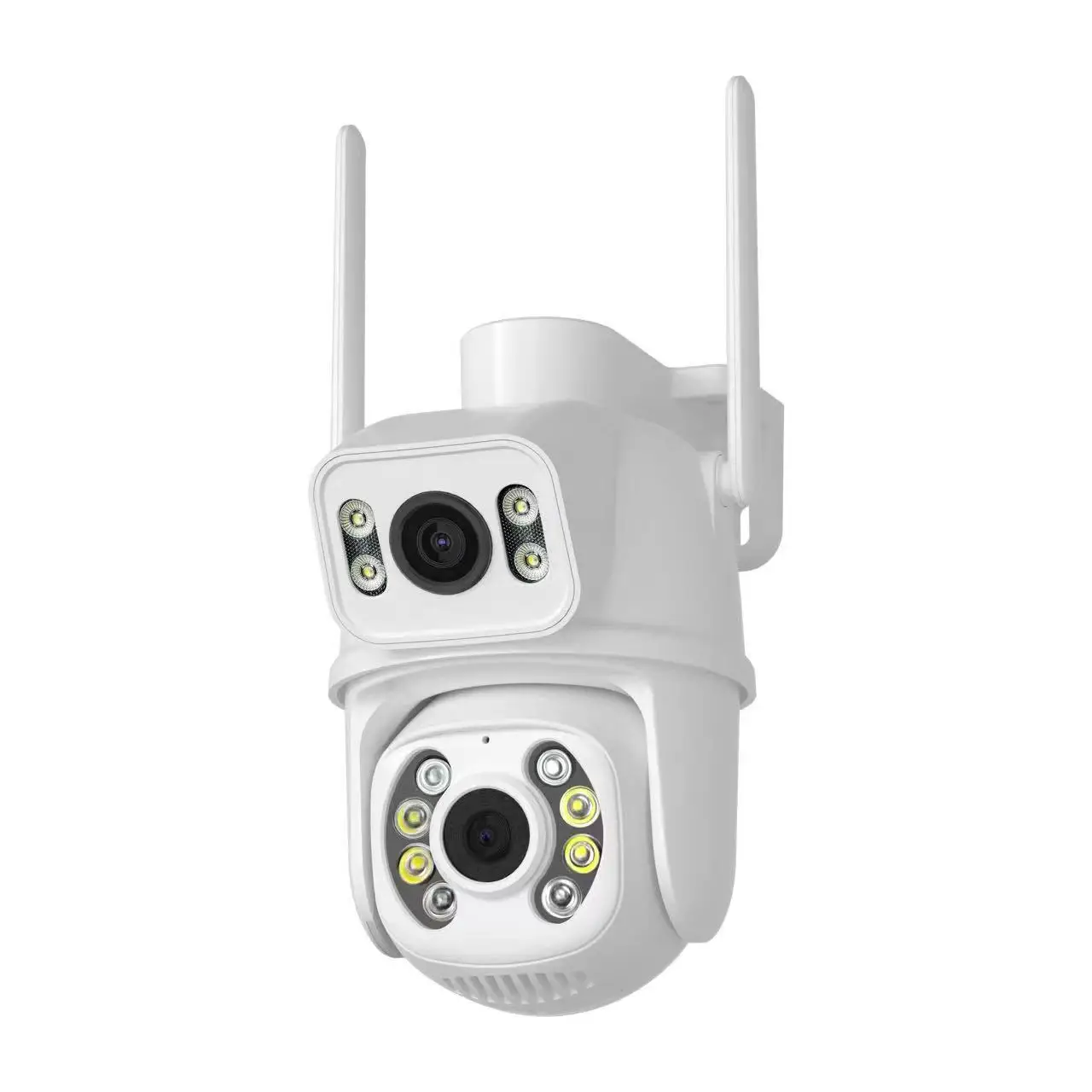 6MP Dual Lens IP66 Waterproof Color Night Vision Pan-Tilt PTZ Outdoor Security Cam Dual Intercom Two Screens ICSEE WIFI Camera