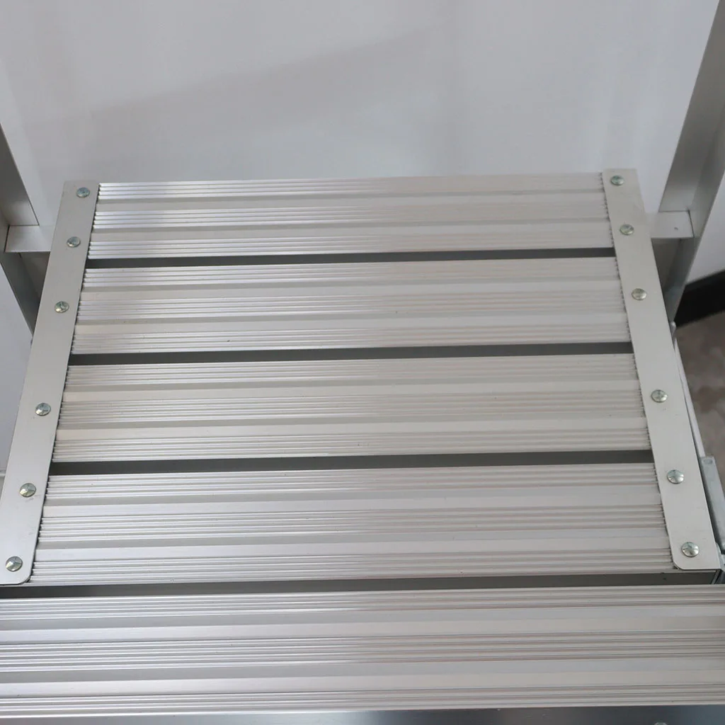 Factory Suppliers High Quality  Handrail Platform Aluminum Step  Ladder