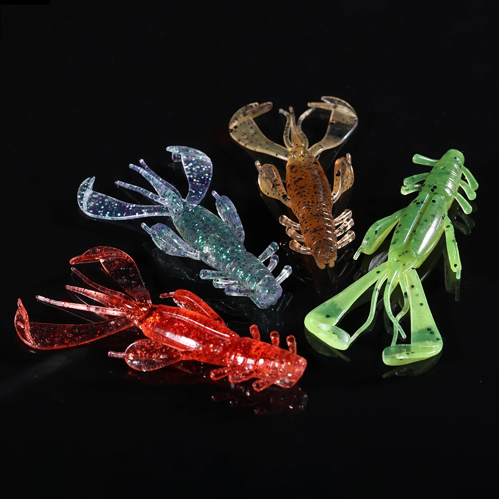Spinpoler Fishing Lure 65mm Soft Shrimp Light Game Artificial Plastic Bait PVC Worm Creature Crayfish Tackle Bass Trout Spinpoler Fishing Lure 65mm Soft Shrimp Light Game Artificial Plastic Bait PVC Worm Creature Crayfish Tackle Bass Trout