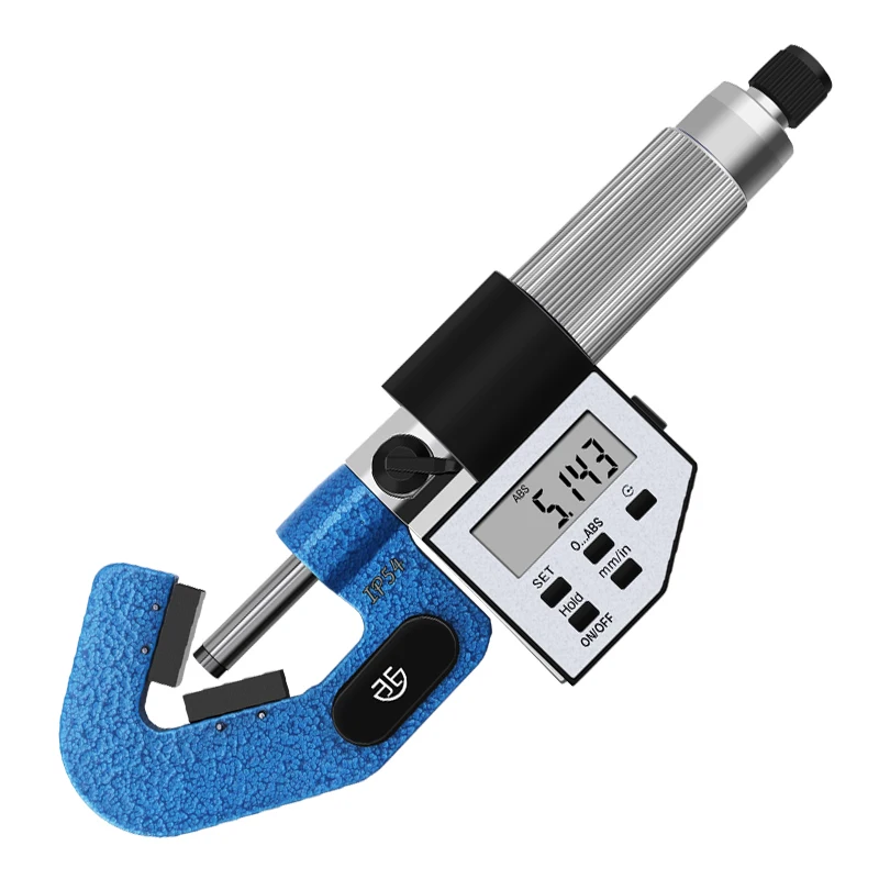 Qinghai Qingliang High-Precision Digital Micrometer Stainless Steel Three Groove Micrometers 1-15mm Range 0.001mm Accuracy
