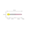 Yellow silicone head mini lip brush
