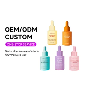 OEM/ODM Brightening Hyaluronic Aid Turmeric Facial Pure Organic Skin Care Serum Anti-wrinkle Moisturizing Vitamin C Face Serum