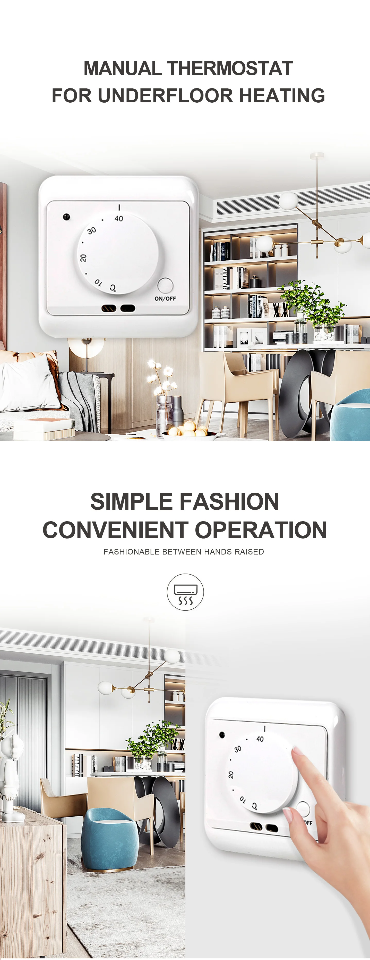 Me720 Manual Programmable Thermoregulator Temperature Controller Floor