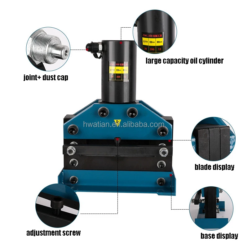 CWC-150 CWC-200 hydraulic cutting machine applicable to the electric cabinet industry copper bar processing machine