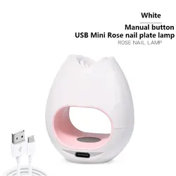 New 16W Rose Nail Polish Lamp Nail Light Therapy Machine USB Sunlamp LED Quick-Drying Nail Polish Glue Baking Lamp