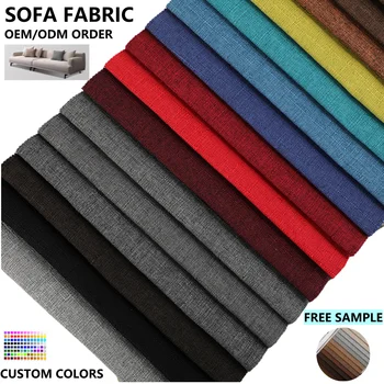 100% Polyester Breathable Upholstery Fabric for Sofas Furniture Plain Yarn Dyed Sofa Fabric Direct from Manufacturer